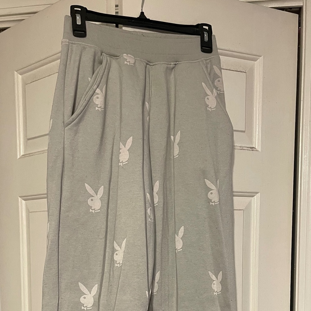 Gray Playboy Sweatpants